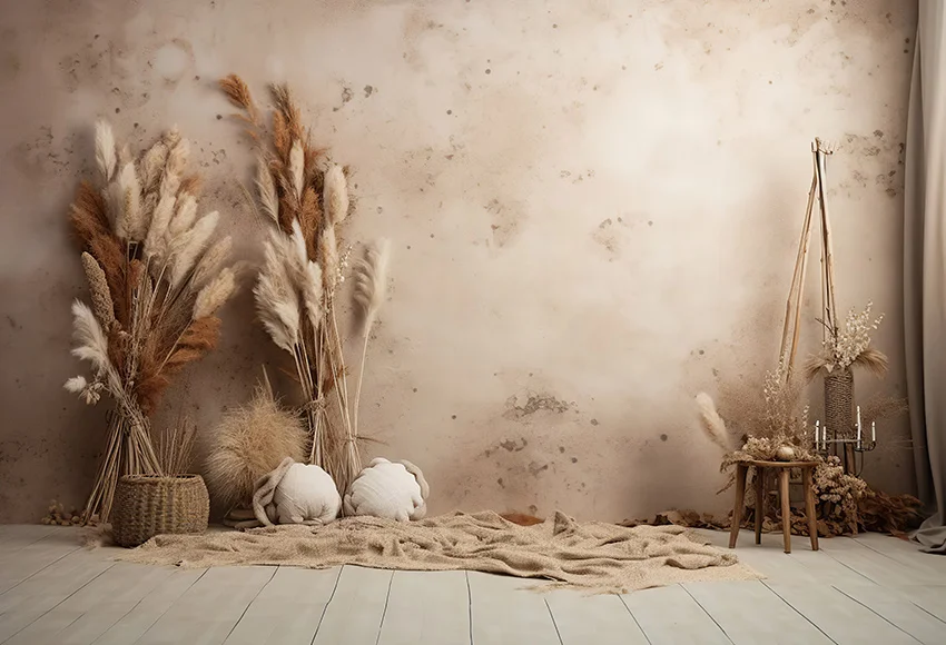 Mehofond Photography Background Boho Pampas Grass Retro Wall Child Birthday Wedding Pregnant Portrait Decor Backdrop Photocall