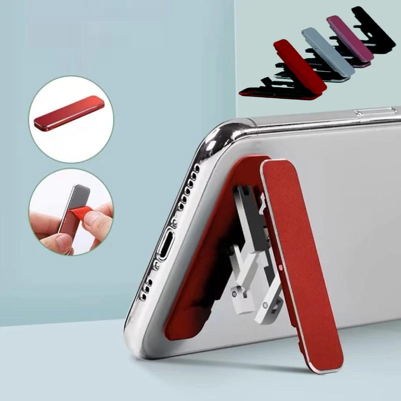 

1/3 шт. мини-невидимая складная подставка для мобильного телефона из алюминиевого сплава, настольный держатель, регулируемый угол для мобильного телефона