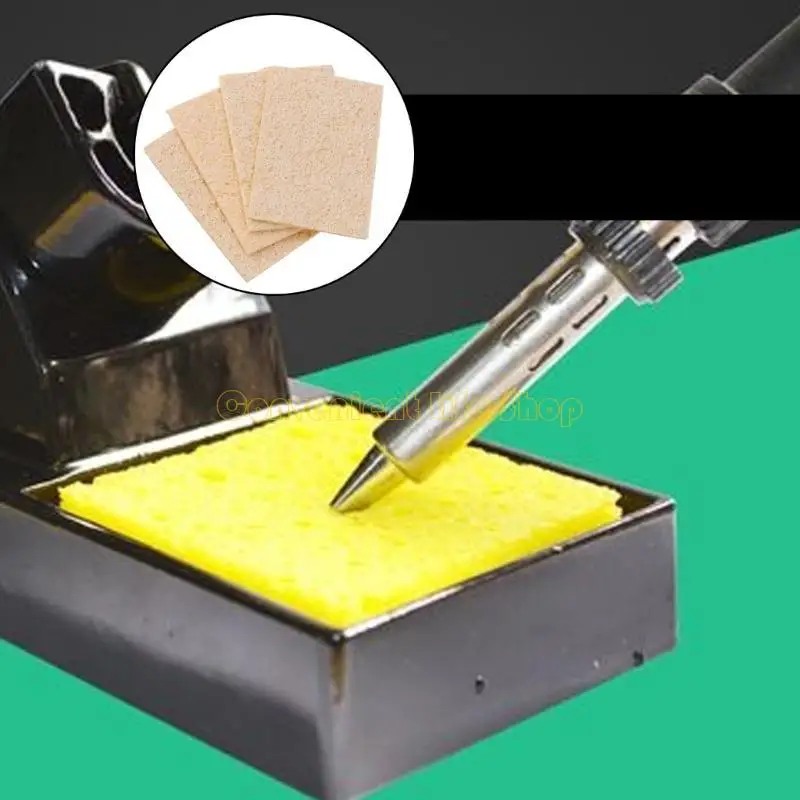 

L1EE 5x Yellow Soldering Iron Replacement Solder Tip Welding Cleaning Sponge Pads New
