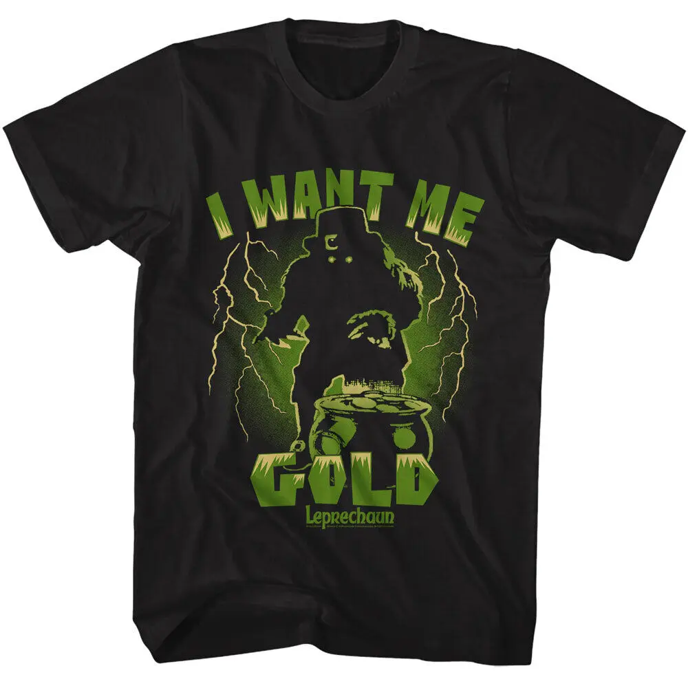 

Goblin Movie Lubdan Buttowski Lightning Bolt I Want Me Gold Mens T-Shirt-