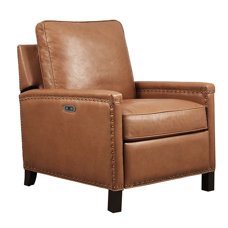 

~Electric leisure chair cowhide single sofa furniture sofa sofa set living room furniture