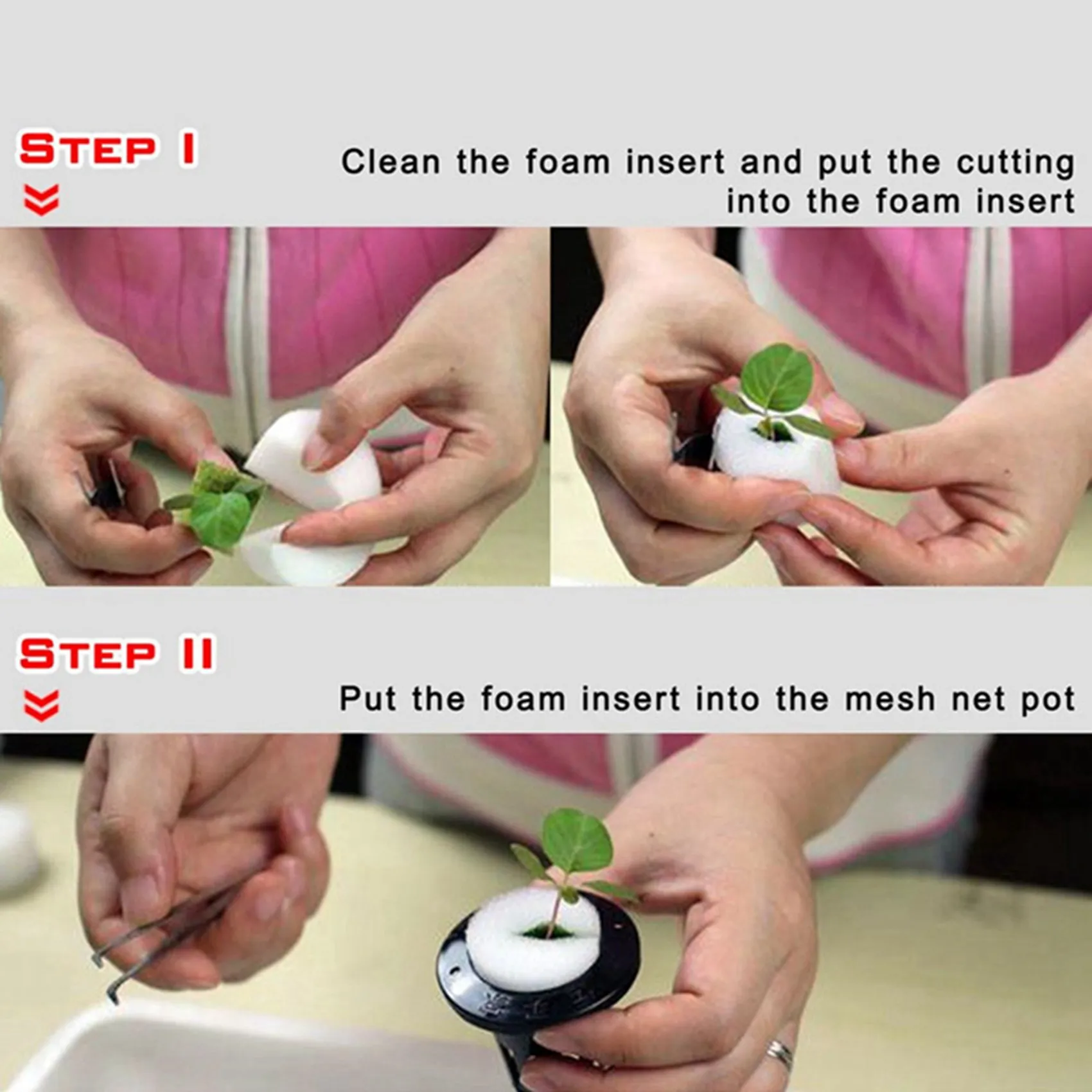 

AA19 200Pcs/Set Hydroponic Gardening Plant Tools Planted Sponge Vegetable Cultivation System 32X30mm