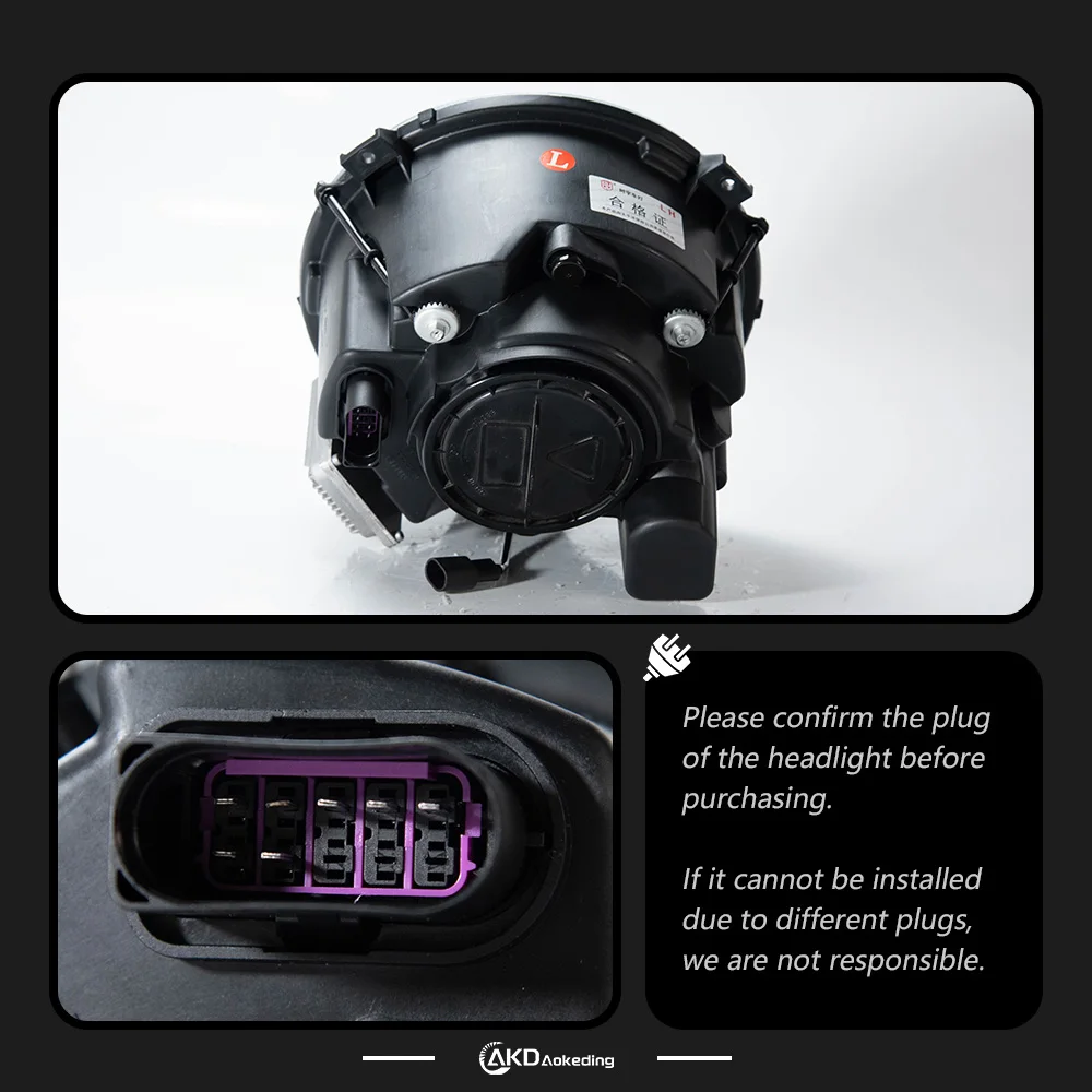 AKD سيارة نموذج رئيس مصباح لبنز W463 G500 المصابيح الأمامية G350 G55 G63 LED المصباح عين الملاك DRL Hid ثنائية زينون اكسسوارات السيارات