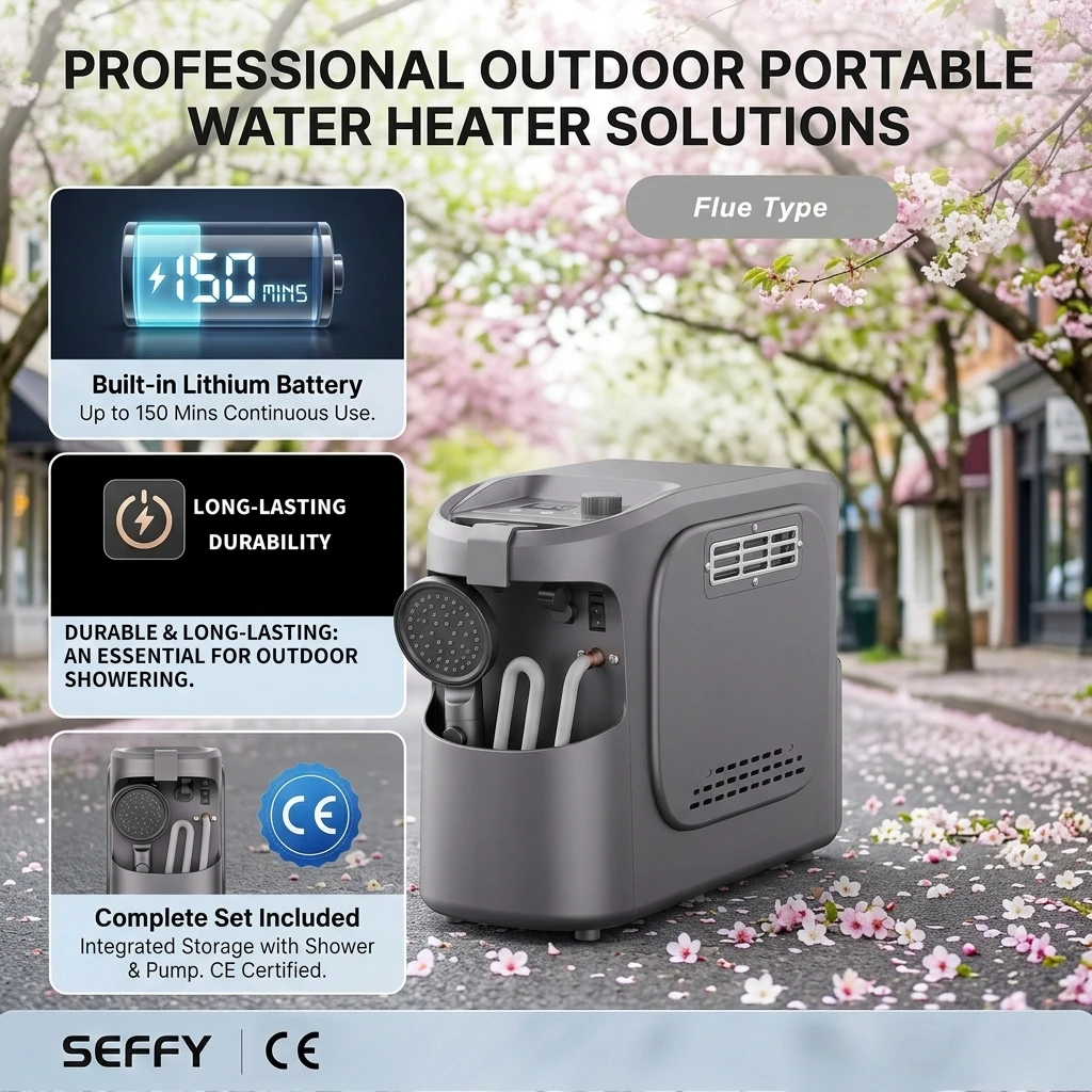 Tankless Gas Water Heaters Portable Electric Battery Powered RV Shower Gas Powered 3L for Outdoor Camping Car Washing Pet Cleani