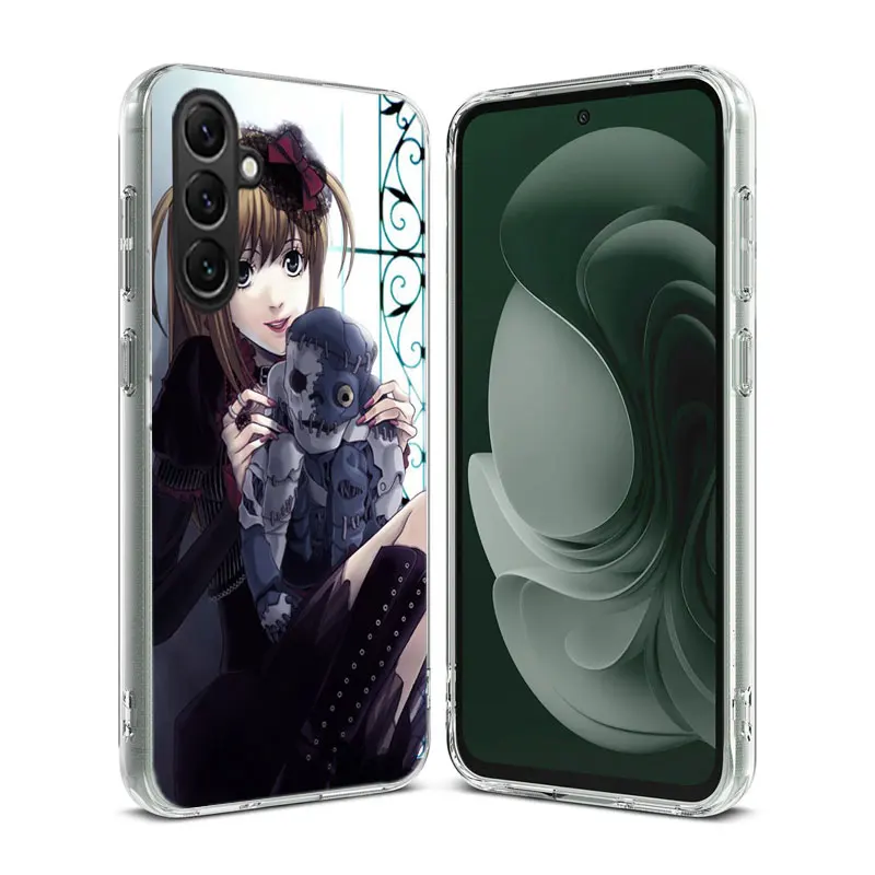 Anime Death note Amane Misa Clear Phone For Samsung Galaxy A55 A35 A25 A15 A05S A04S A14 A24 A34 A54 A03S A13 A23 A33 A53 A73 A9