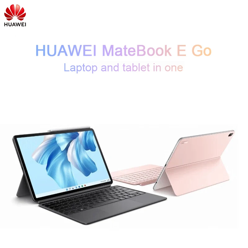 HUAWEI MateBook E Go شاشة 12.35 بوصة واي فاي/LTE 8 جيجابايت/16 جيجابايت 256/512 جيجابايت/1T سنابدراجون 8cx شاشة لمس 120 هرتز كمبيوتر محمول لوحي 2-in 1 مع لوحة مفاتيح