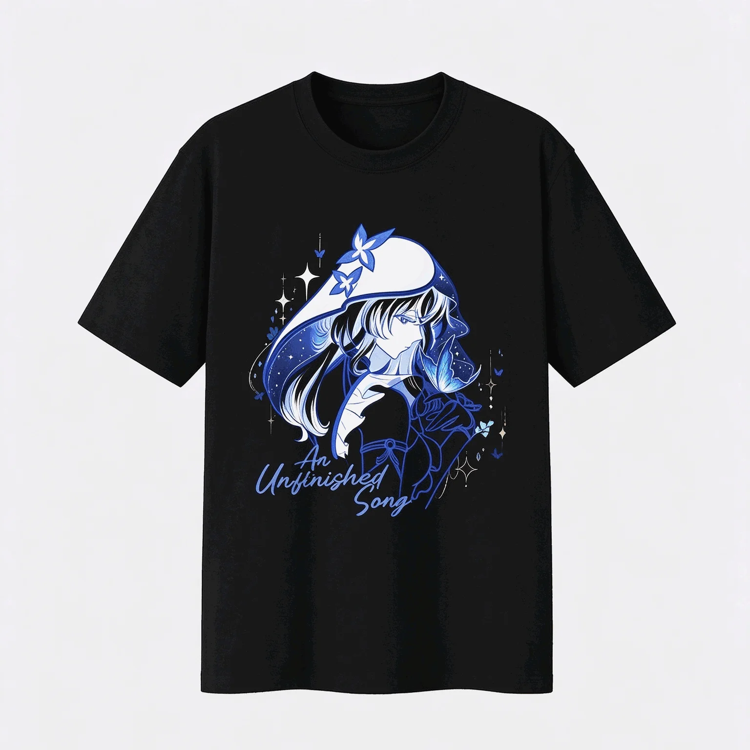 Retro Honkai Star Rail T-Shirt Black Swan Character Print Short Sleeve Tee Unisex Streetwear Tops Summer Casual Anime Merch Gift
