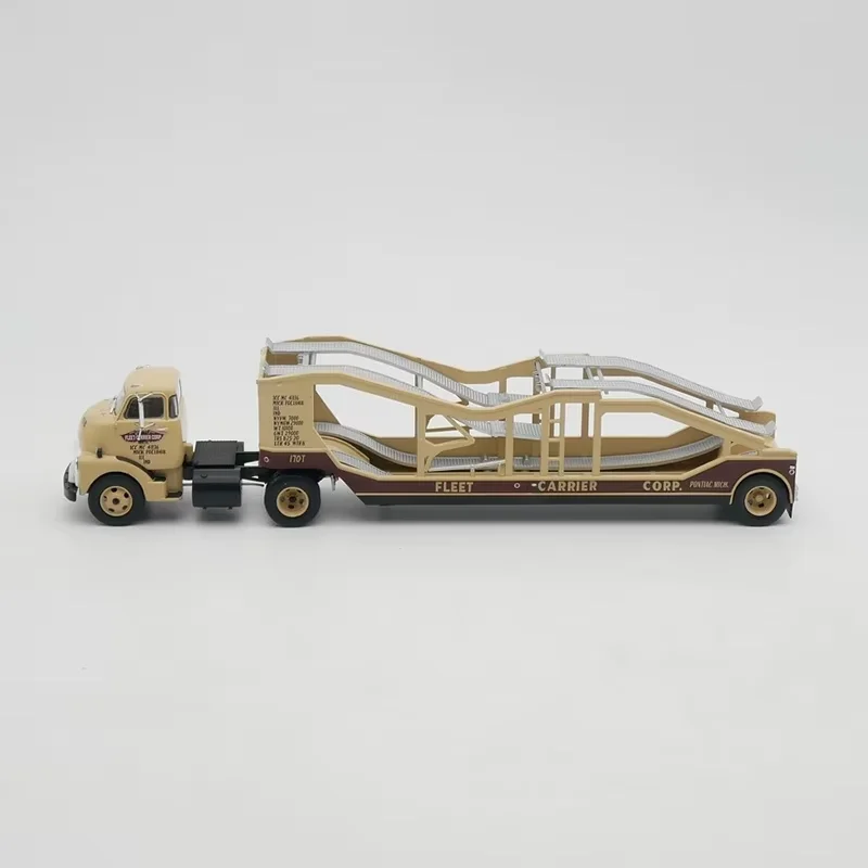 IXO Scala 1:43 GMC COE Carrier Rimorchio Modello di auto in lega Collezione statica Decorato Regali di festa Giocattoli