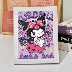 Sanrio Stitch Diamond Stickers DIY Handmade Children's Diamond Embroidery Full Diamond Kuromi Ruby Cartoon Decorative Painting