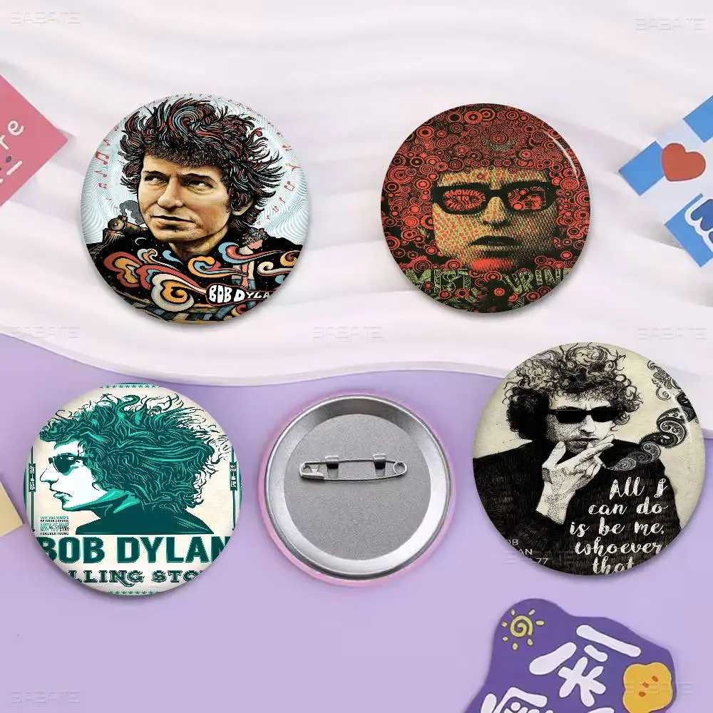 المغني B-Bob ديلان مغني الراب أنيمي زر دبوس بروش اليدوية للملابس الكرتون شارة ظهره الديكور مجوهرات اكسسوارات #1