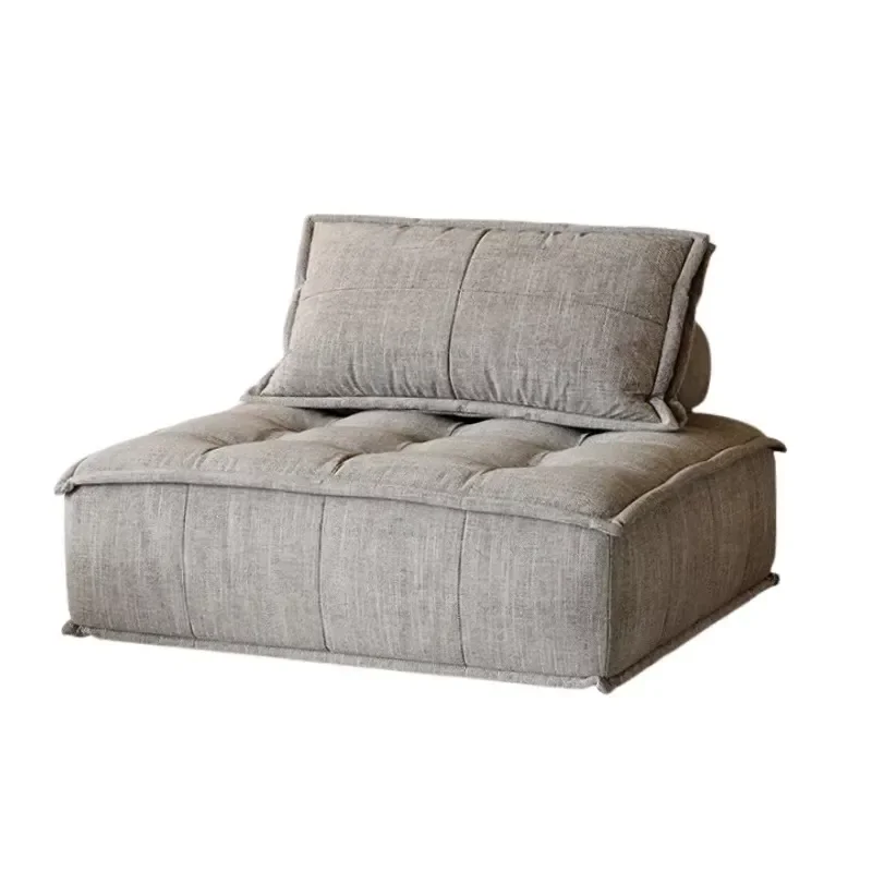 Modular Design Cotton Linen Bean Bag Sofa Set Removable Cover Soft Comfort Compression Apartment Vacuum-Packed Modern