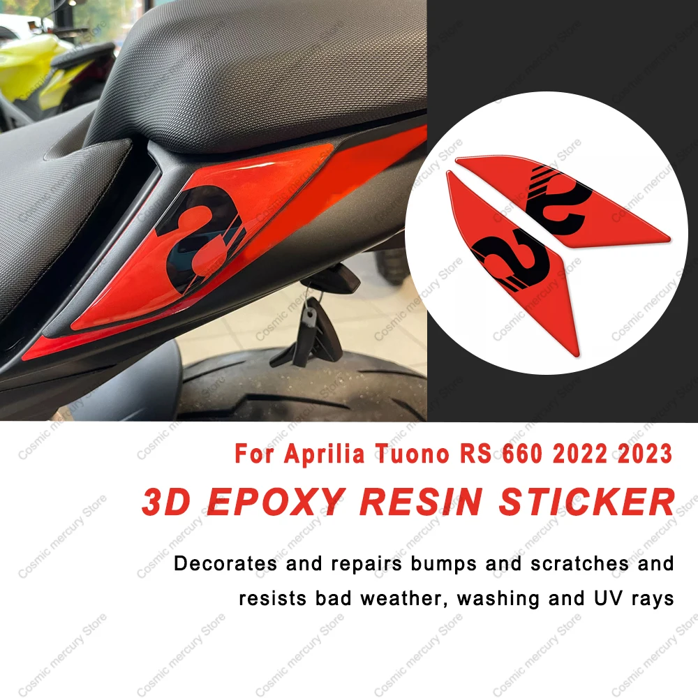 ​For Aprilia Tuono RS 660 2022 2023 Tank pad protection Oil Gas Sticker 3D Protector Decoration kit Stickers