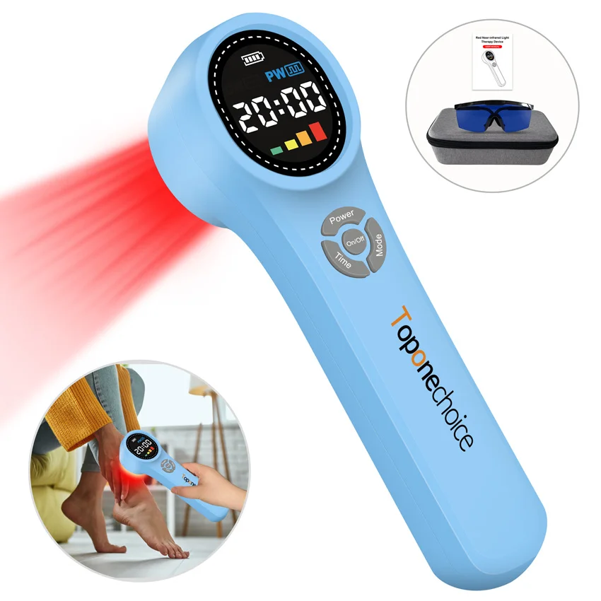 

660nm 810nm 980nm Red & Near Infrared Light Therapy Device Cold Laser Physical Therapy for Pain and Inflammation Wound Healing