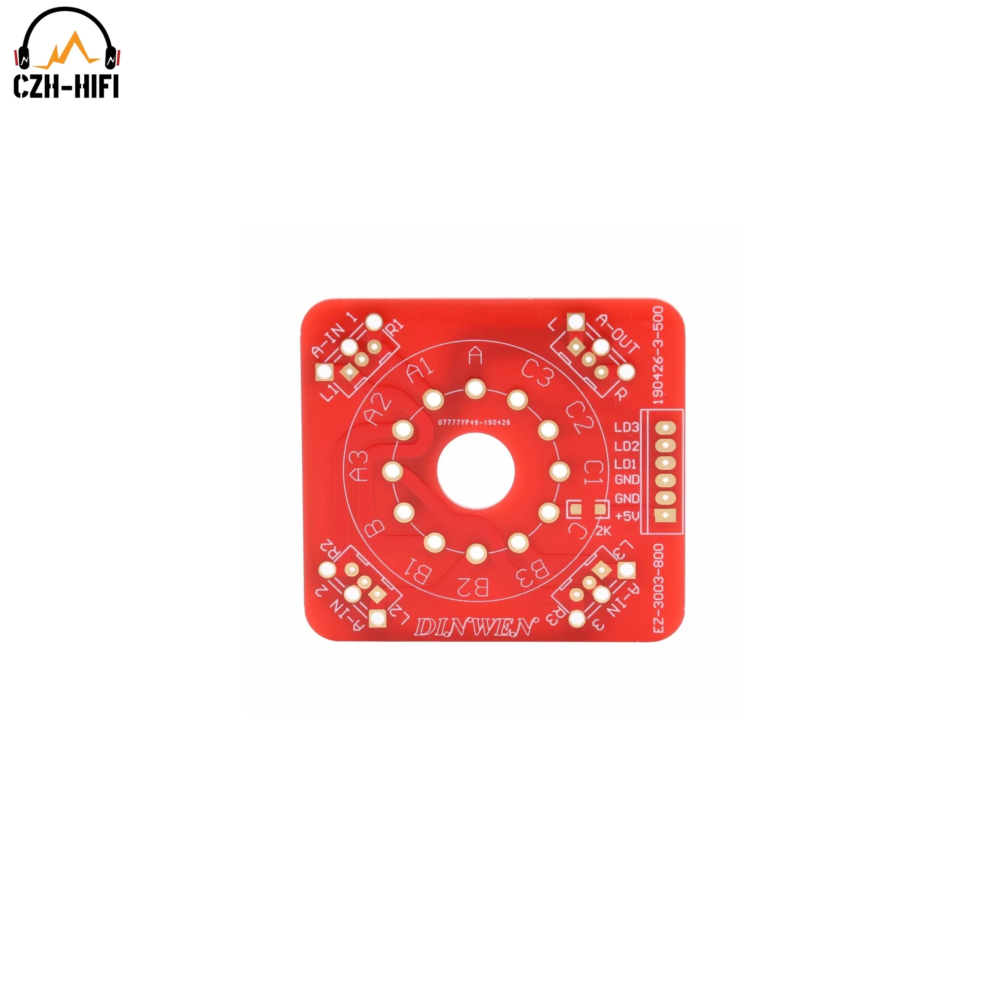 EIZZ-مفتاح تحديد مصدر إشارة دوار ، لوحة B ، 3 طرق ، 3 أوضاع ، تقنية فضي ذهبي لhifi ، DIY ، 1 Way