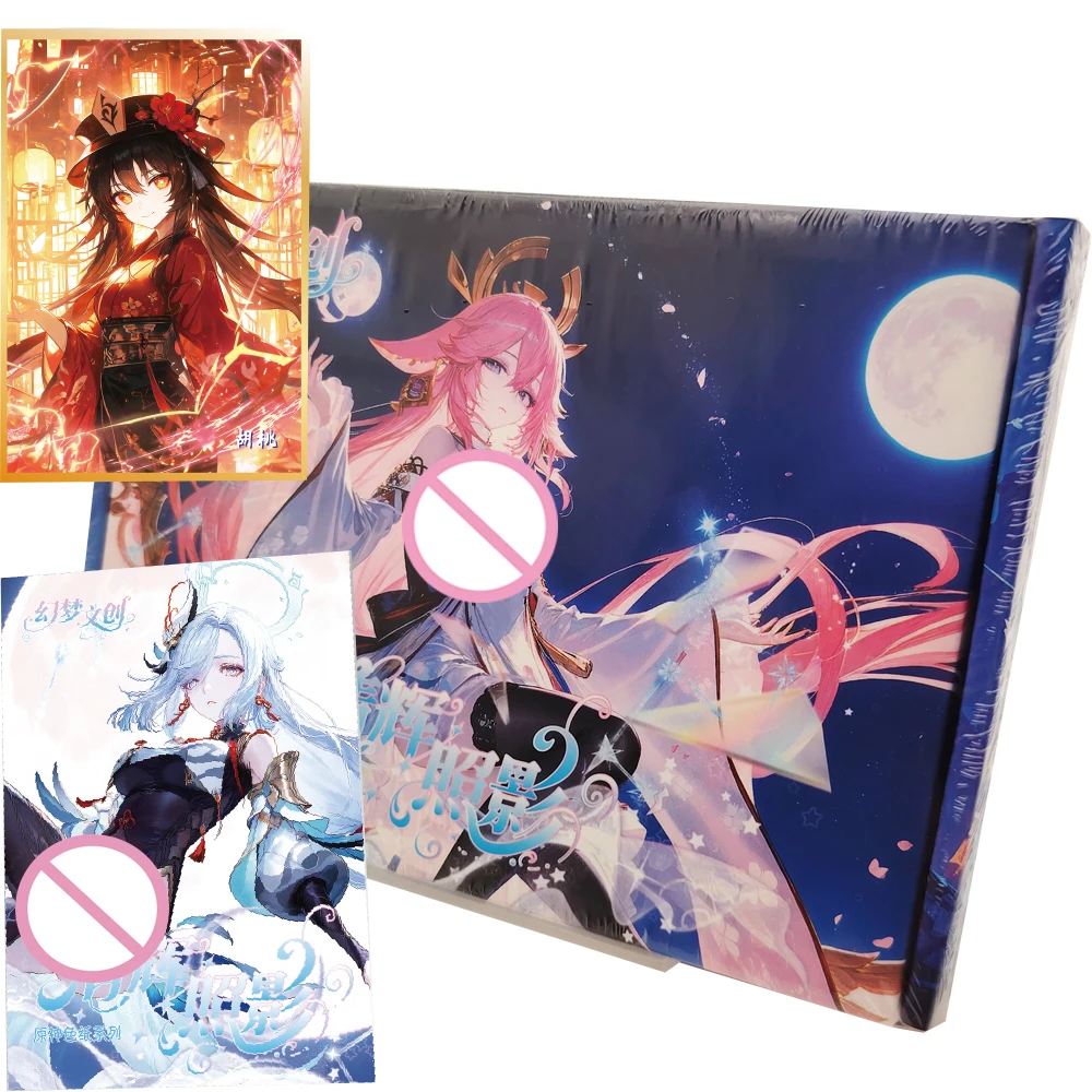 

Genshin Impact Collection Color Paper Card Popularity Exploration Battle Games High Quality Character Creative Cards Fans Gifts
