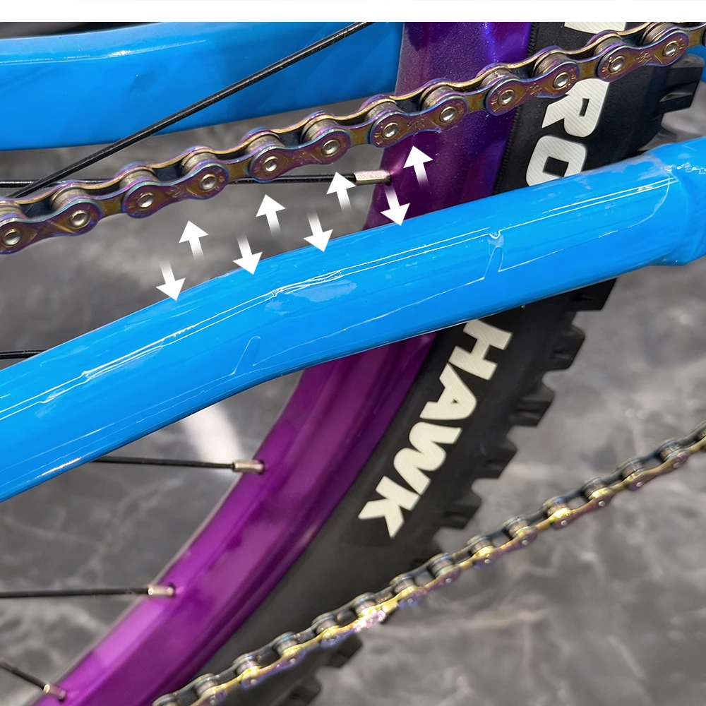 BIKE Fahrradkette Bleiben Schutz Aufkleber MTB Rahmen Anti-scratch Aufkleber Transparent Wasserdicht Radfahren Zubehör – Detail 5