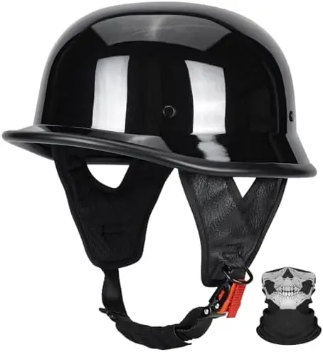 

DOT Certified Vintage Lightweight Half Helmet for Adults Retro Style Cruiser Scooter Chopper