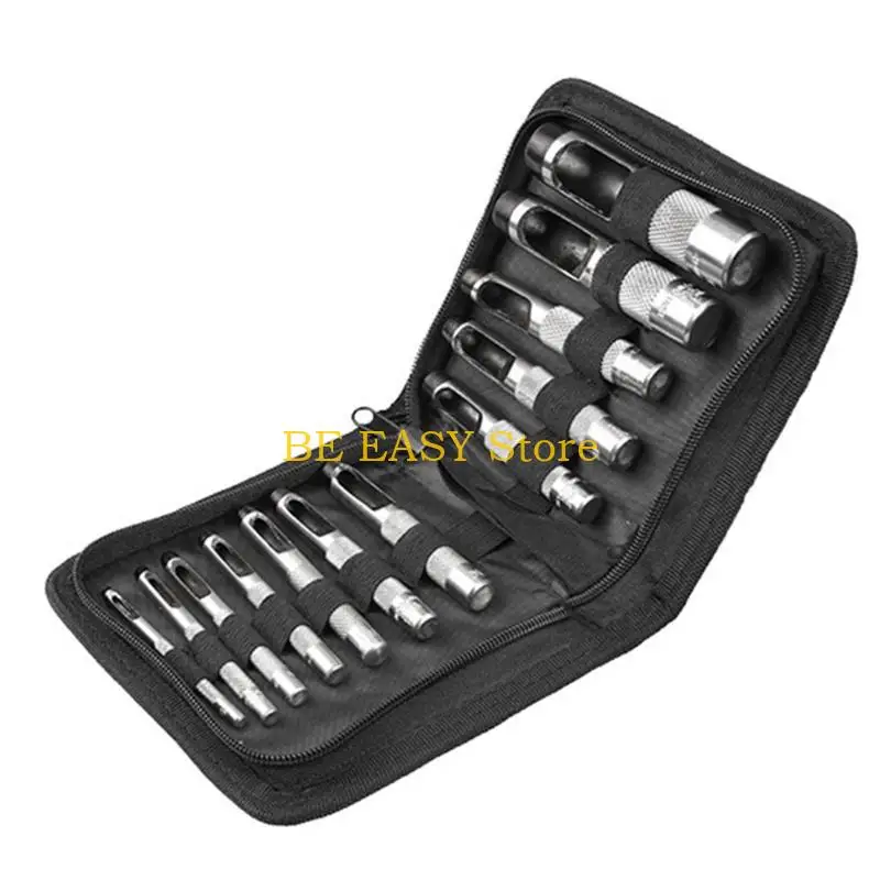 

E28F 12/15 шт. кожаный рабочий набор дыроколов кожаный ремесленный рабочий инструмент кожаный дырокол набор 3 мм-25 мм