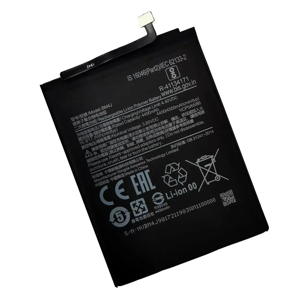 2025 Years 4500mAh BM4J Original Battery For Xiaomi Redmi Note 8 Pro Note8 Pro 8pro High Quality Replacement Phone Battery