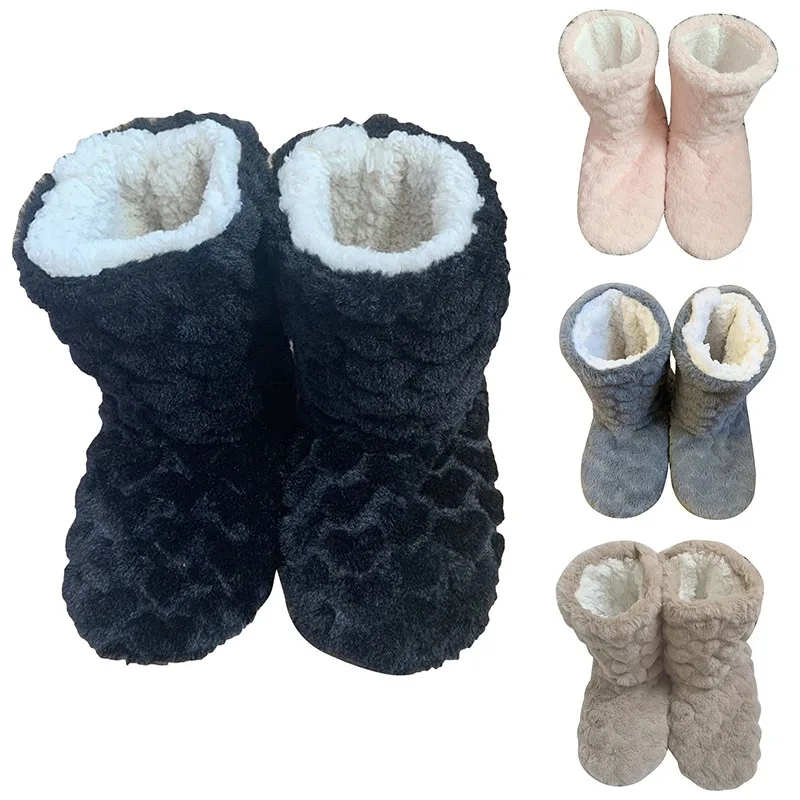 Winter Thick Thermal Socks Men Women Warm Home Soft Thickened Plus Velvet Sleeping Anti Slip Floor Slipper Sock For Christmas