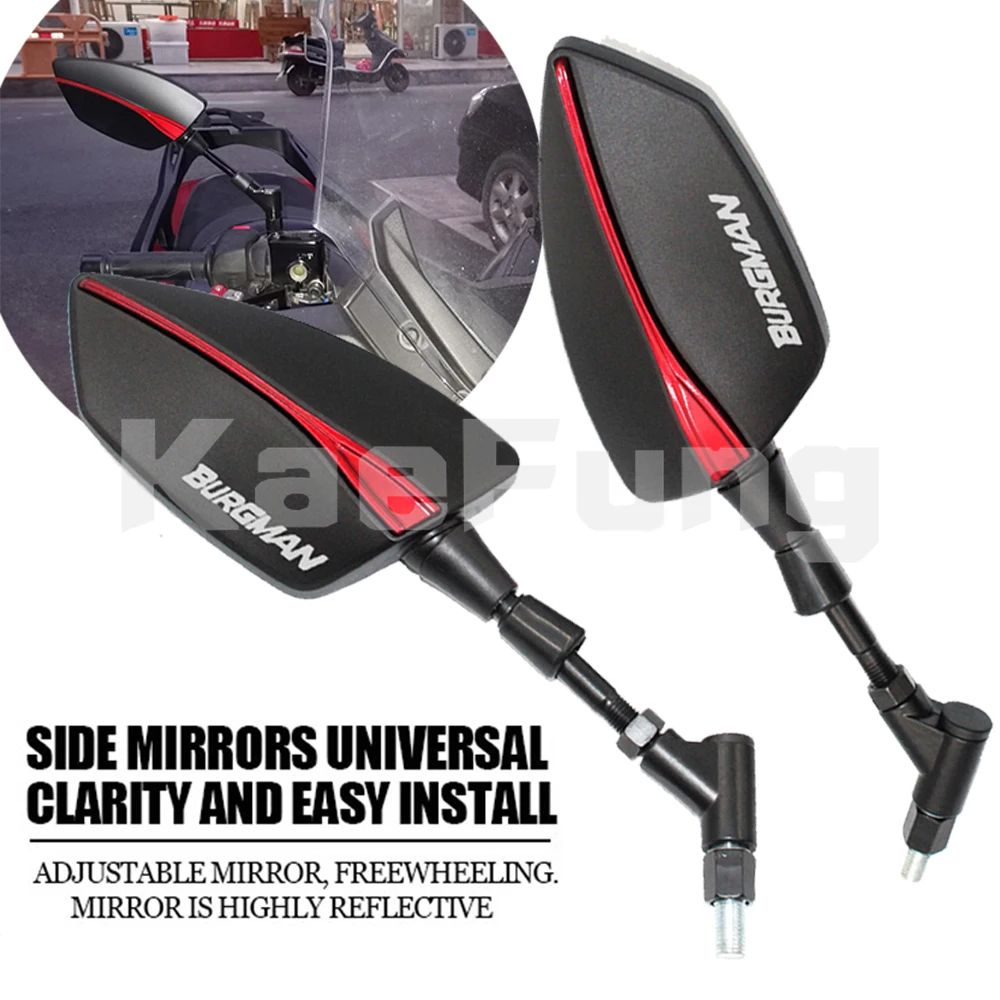 

Motorcycle Rear View Mirrors For SUZUKI BURGMAN AN125 AN250 AN400 AN650 AN 650 Burgman 400 650 125 200 Handlebar Tip Reflector