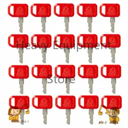 20PC AR51481 JDR Key For John Deere Excavator Fit All Graders Dozers Skid Steer pop