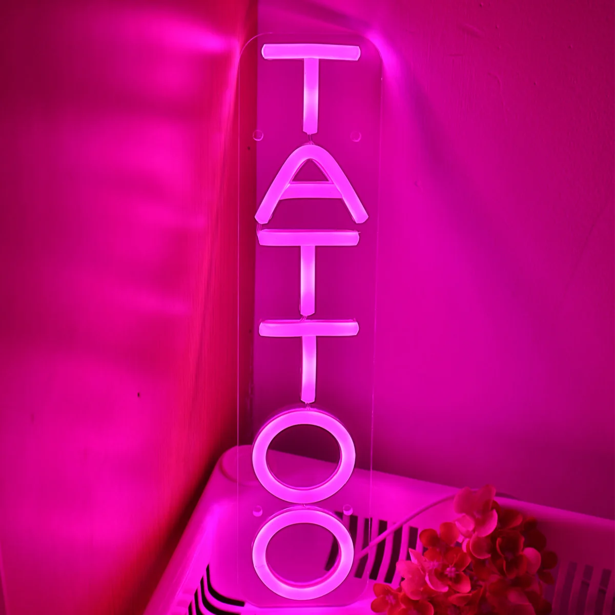 TATUAGEM-LED parede Neon Art Sign, Mood Lamp, Tattoo Shop, cabeleireiro, loja decoração, 2,83 \