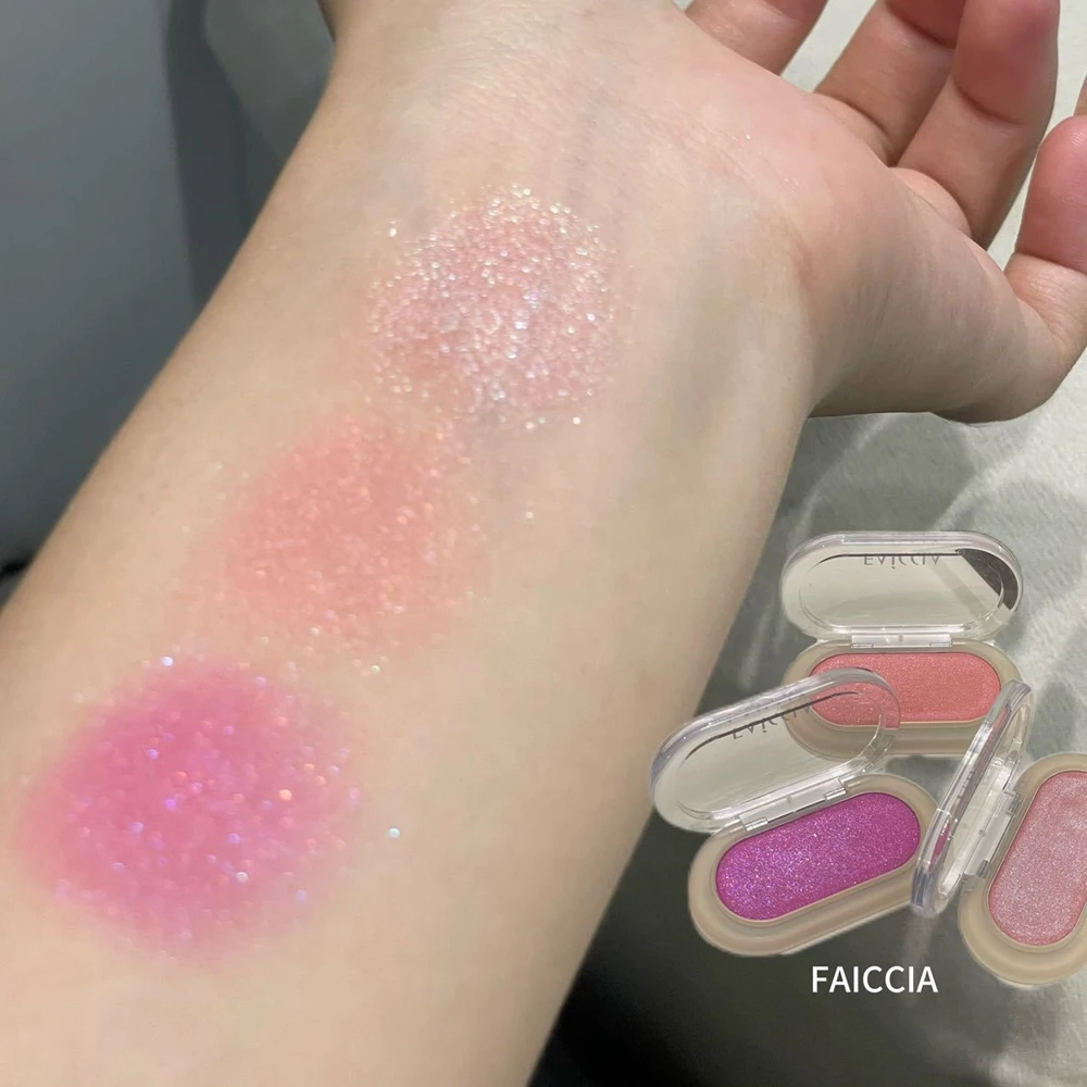 반짝이는 진주 스팽글 핑크 톤 진주 글리터 바디 하이라이터 단색 다이아몬드 쉬머 실크웜 브라이트닝 하이글로스