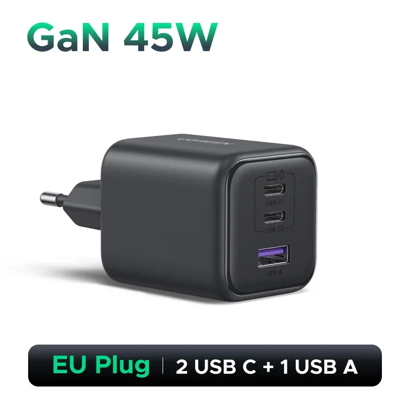 UGREEN 45W GaN Oplader PD3.0 PPS QC3.0 Voor Samsung S25 S24 Ultra iPhone 17 16 15 Pro Max iPad Xiaomi Tablet USB C Snelle Oplader