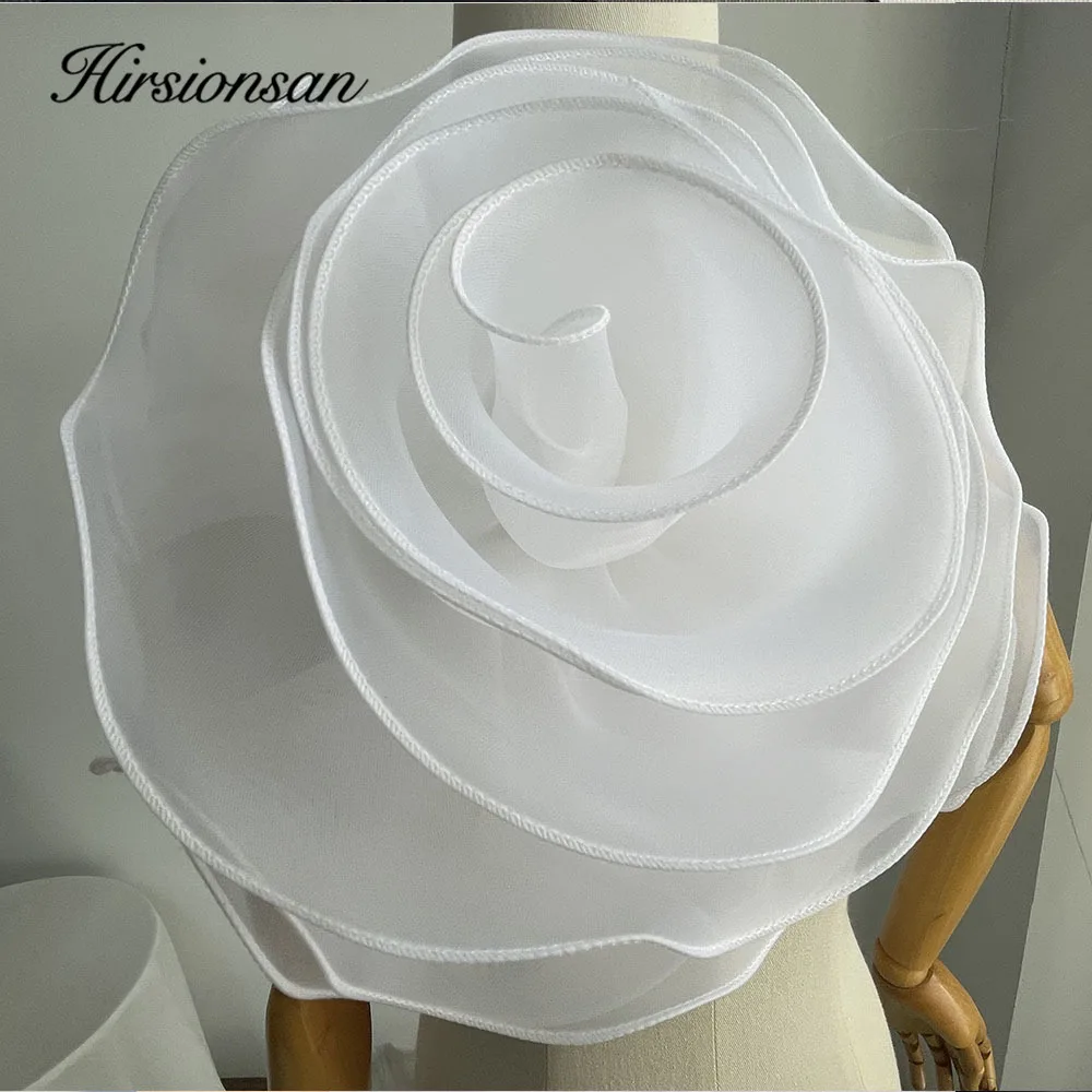 Brooch Accessories Rose Flower Patch Clothing Dress Neck Decoration Artificial Chest Flower Handmade Organza 3D Flower Corsage