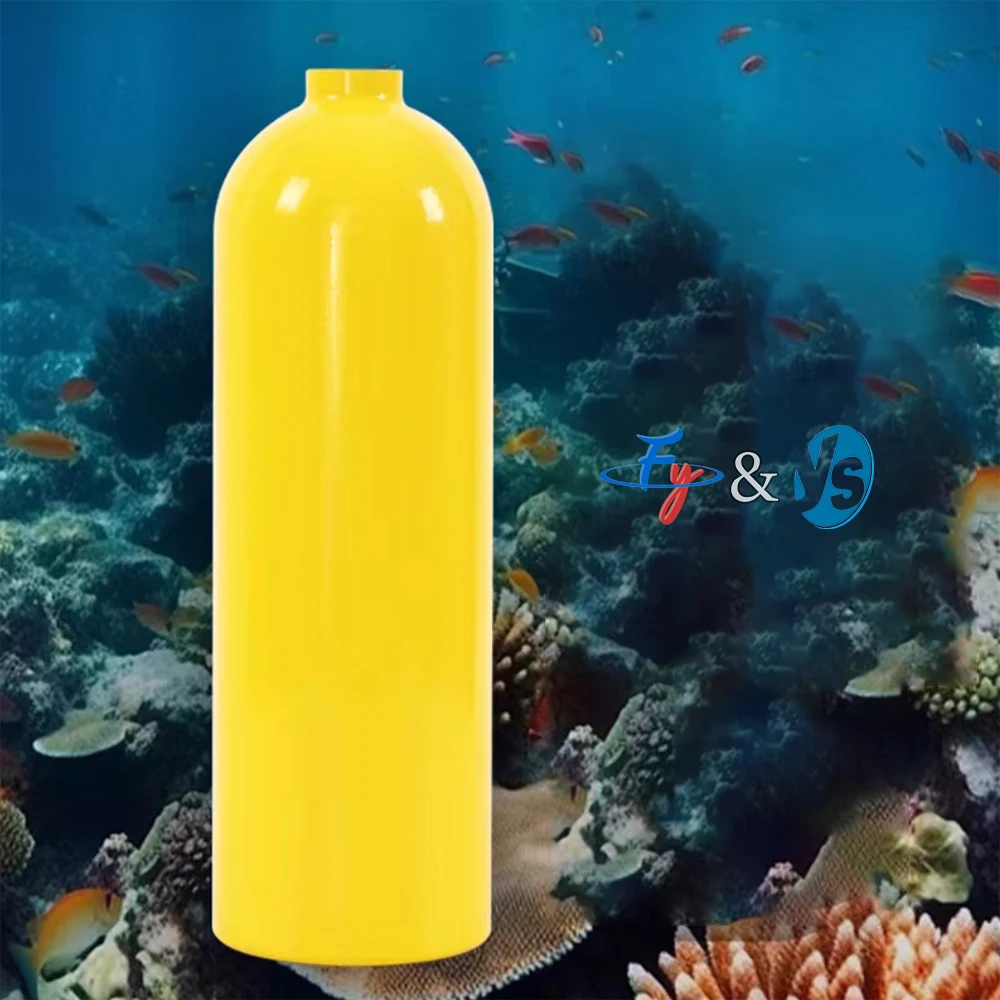 0.35L-2L Portable Diving Oxygen Tank - 20MPa Aluminum Alloy Scuba Cylinder for 5-10 Minute Underwater Breathing