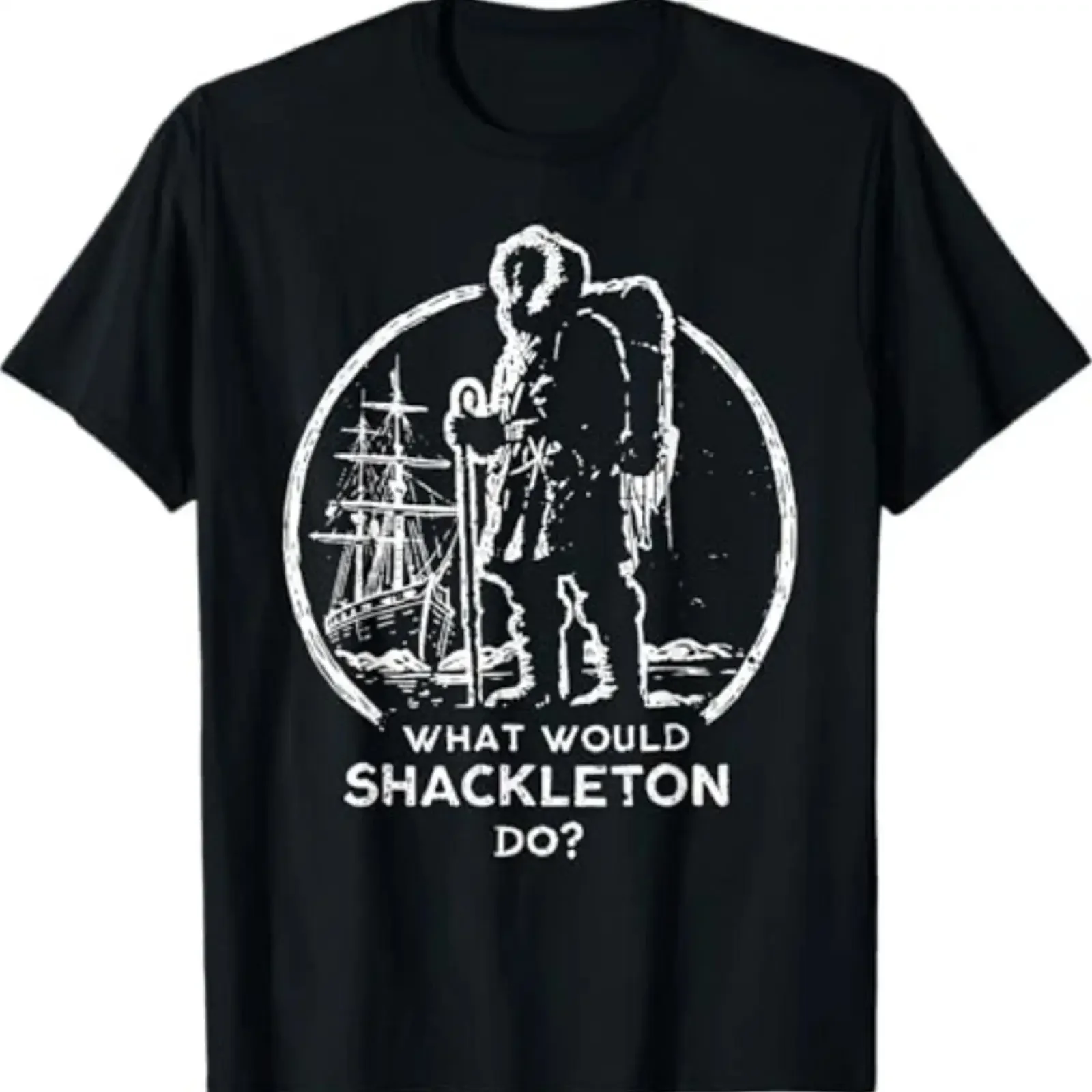 Shackleton Do Leadership Energy Managers Retro Vintage T Shirt vintage Washed Top For Everyday Wear Unisex designer clothes