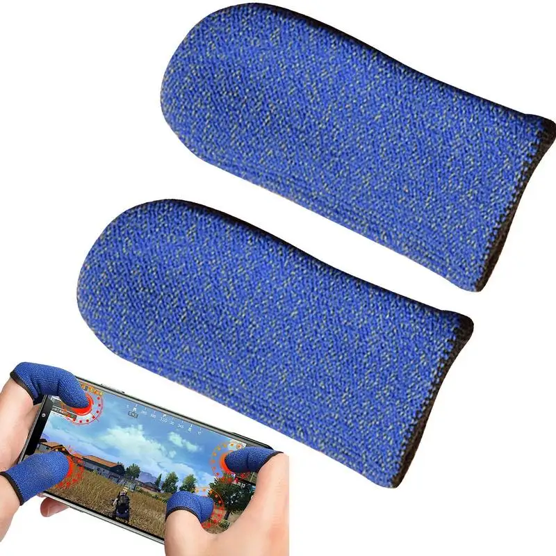 Ultra-thin Sensitive Finger Sleeves For Mobile Gamer Carbon Fiber Thumb Sleeves For Touch Screen Breathable Gaming Finger Cover