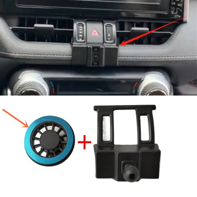 

1Set ABS Material For 2019-2023 Toyota RAV4 RAV4 RAV 4 MK5 Special Car Magnetic Phone Holder Fixed Bracket Stand Mobile