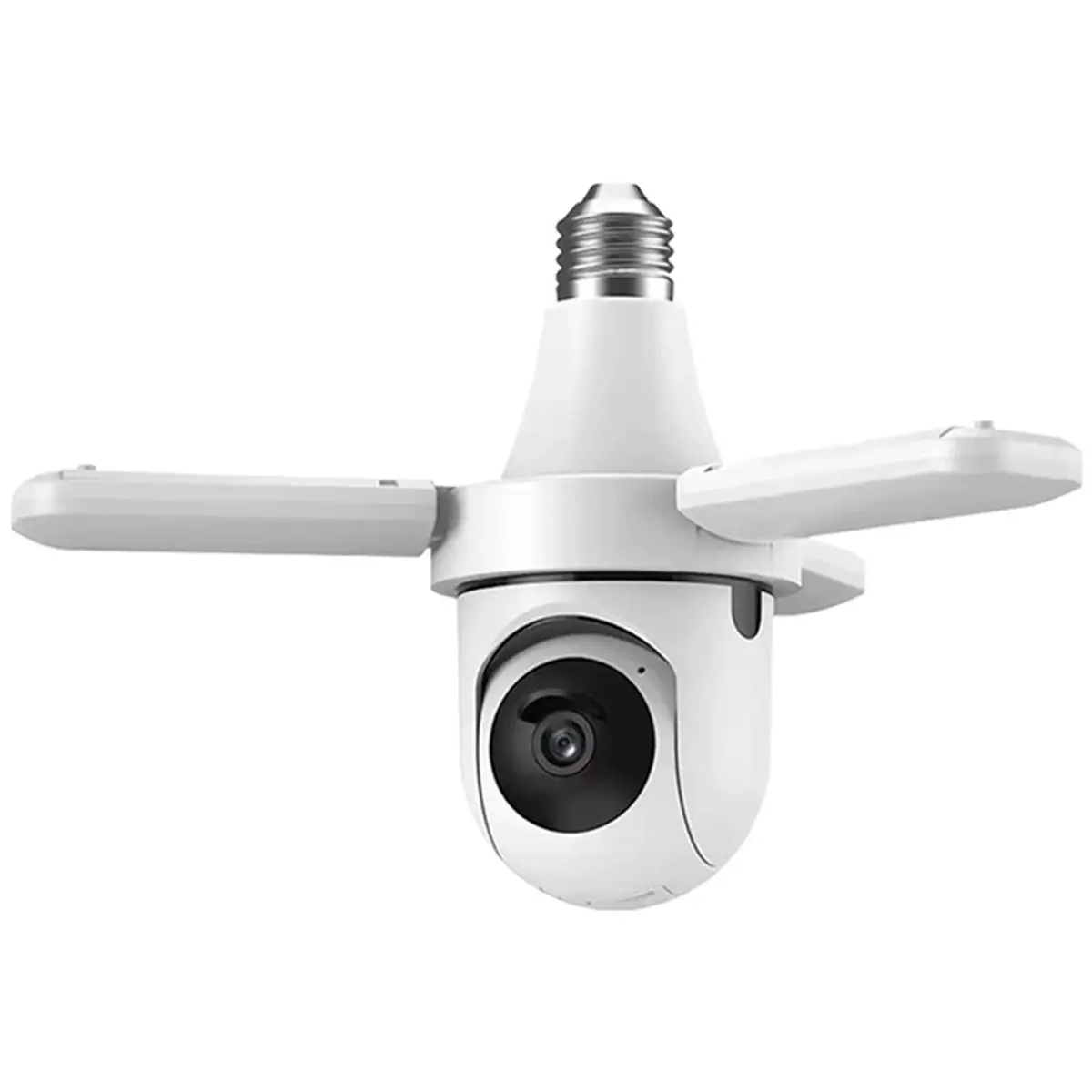 A40I E27 Light Bulb Camera, 3MP Auto Tracking Security Camera Dimmable LED Bulb, 2.4G WIfi Wireless Motion Detection Camera view 2