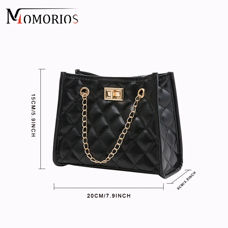 Stylish Ringer business commuting embroidered Shoulder Bag, Diamond Chain Small Square Handbag For Women & Girls