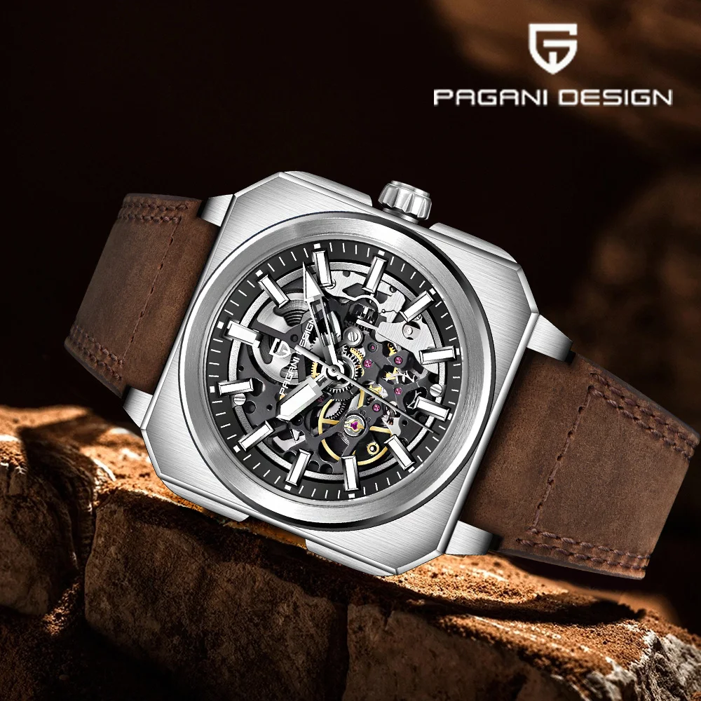 

Дизайн Pagani 2021, новые полые мужские механические часы, модные часы с сапфировым стеклом, роскошные водонепроницаемые автоматические мужские часы