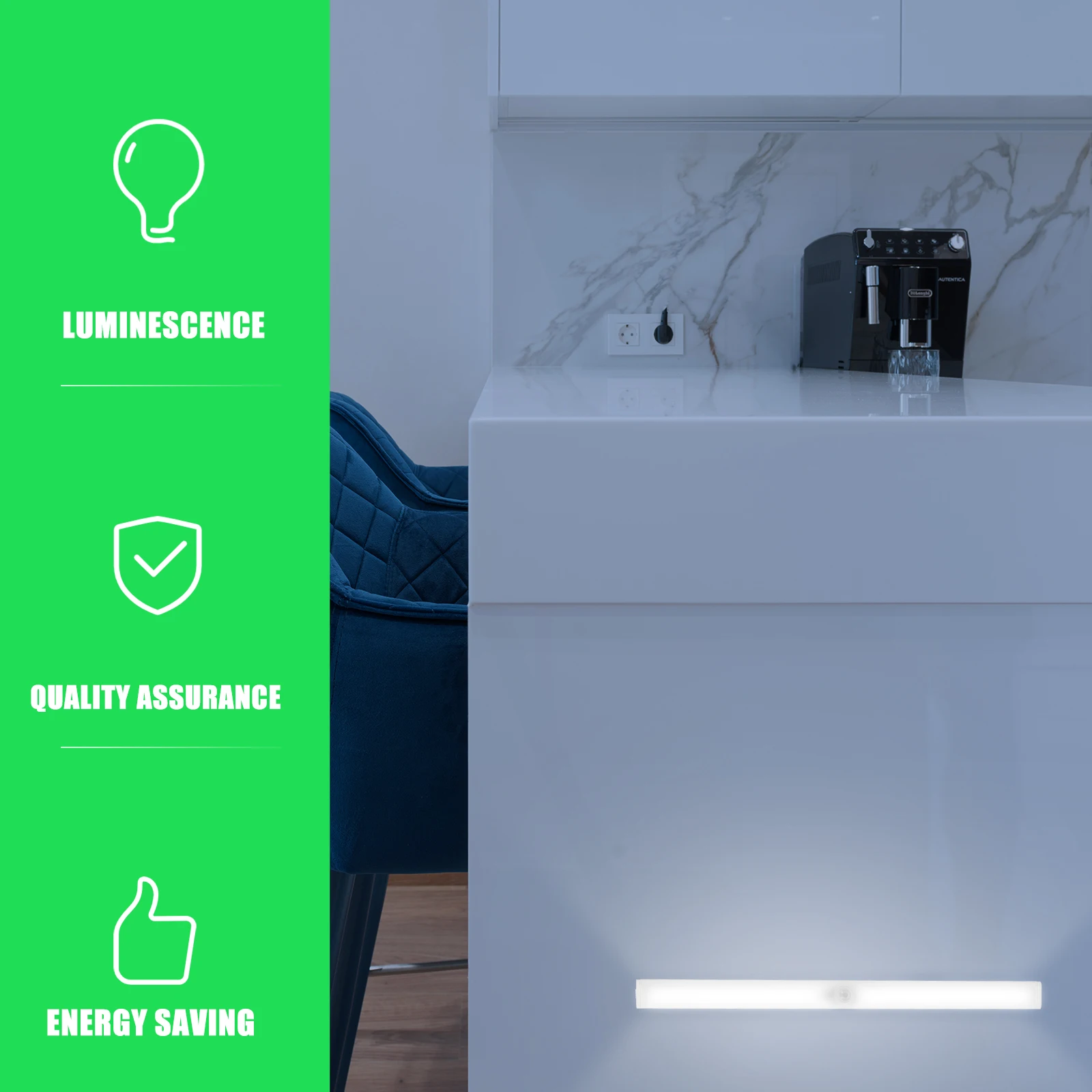 

Aluminum Alloy Cabinet Lights USB Charging Multi use Wardrobe Lamp Kitchen Strip Simple Home Bedroom Practical Durable Body