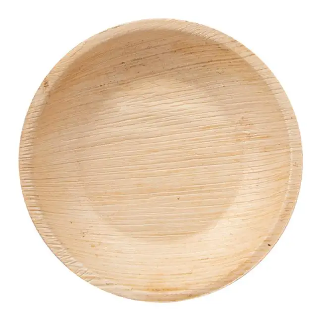 MONOUSO | Plato Redondo Hoja de Palma Ø12,5cm (25 Uds)