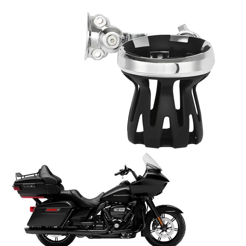 For Harley Touring models Motorcycle Universal Handlebar Mount Drink Cup Bottle Holder Motorcycle Acsessories