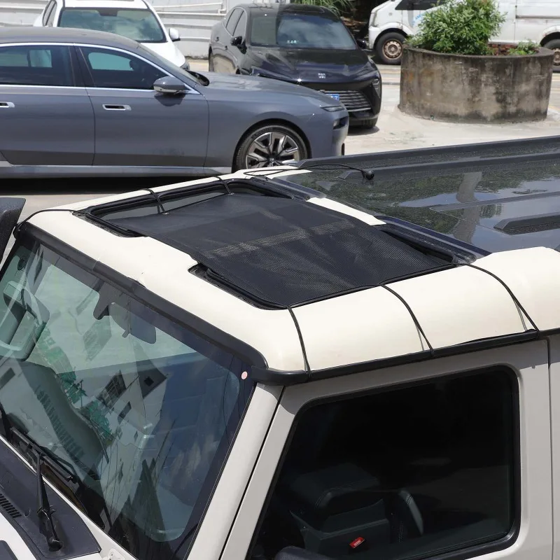 

For Ineos Grenadier 22-25 Webbing Black Car Top Skylight Roof Sunshade Shade Sunroof Glass Net Car Accessories