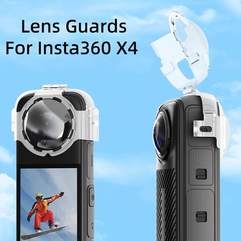 

Защитная крышка для объектива Insta360 X4 HD против царапин противотуманная Пряжка утолщенная Защитная крышка комплект аксессуаров для камеры с защитой от падения