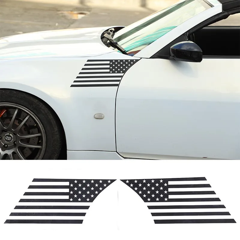 

For Nissan 350Z 2003 2004 2005 2006 Car Accessories Front Side Fender Sticker American Flag Decal