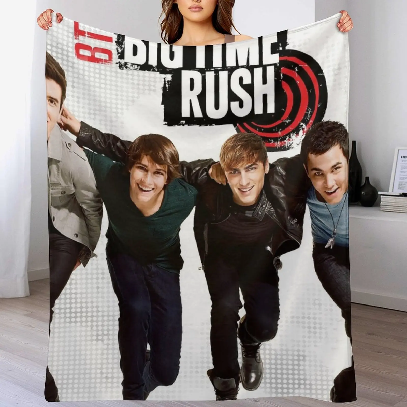 Big time Rush Poster Throw Blanket Blankets Sofas Of Decoration sofa bed Luxury Brand Sofas Blankets