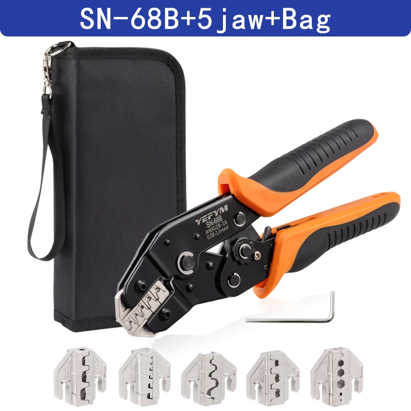 boin Ratcheting Crimping Tool SN-68B SN Jaw For Dupont JST MOLEX Open