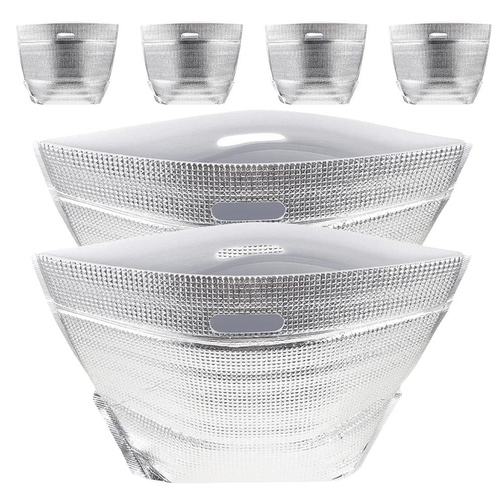 

6Pcs Reusable Insulated Thermal Bags Leakproof Cooler Bag Food Drink Carrier for Outdoor Picnic Travel Barbecue