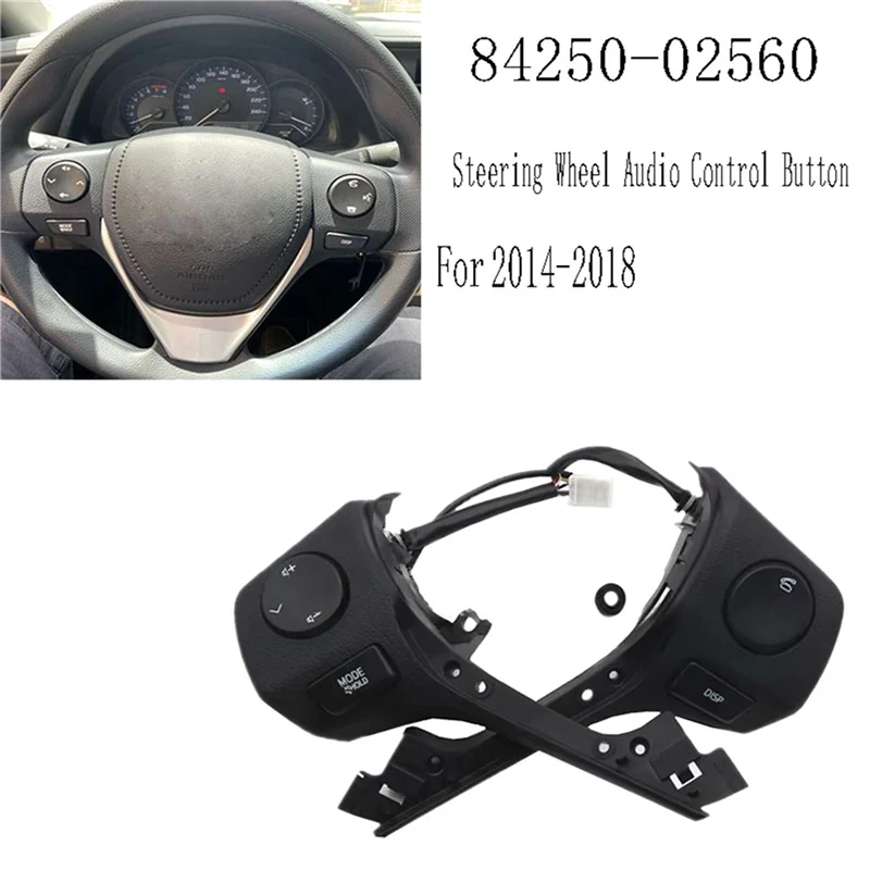 

2 комплекта 84250-02560 Кнопка управления звуком на руле для Toyota Etios 2014-2018 гг.