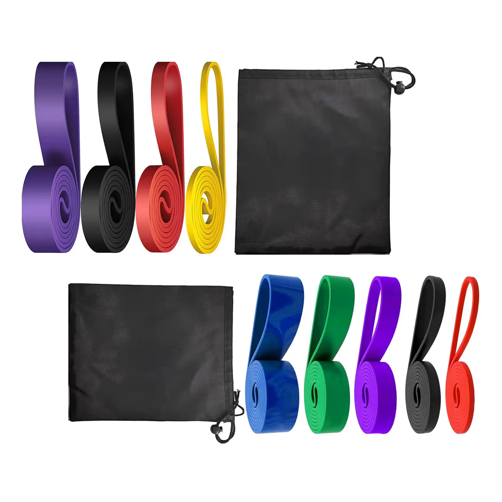 Fitness Resistance Bands TPE Elastic Bands for Gym Training Set for Body Stretching Muscle Building Pull Up Assistance Portable