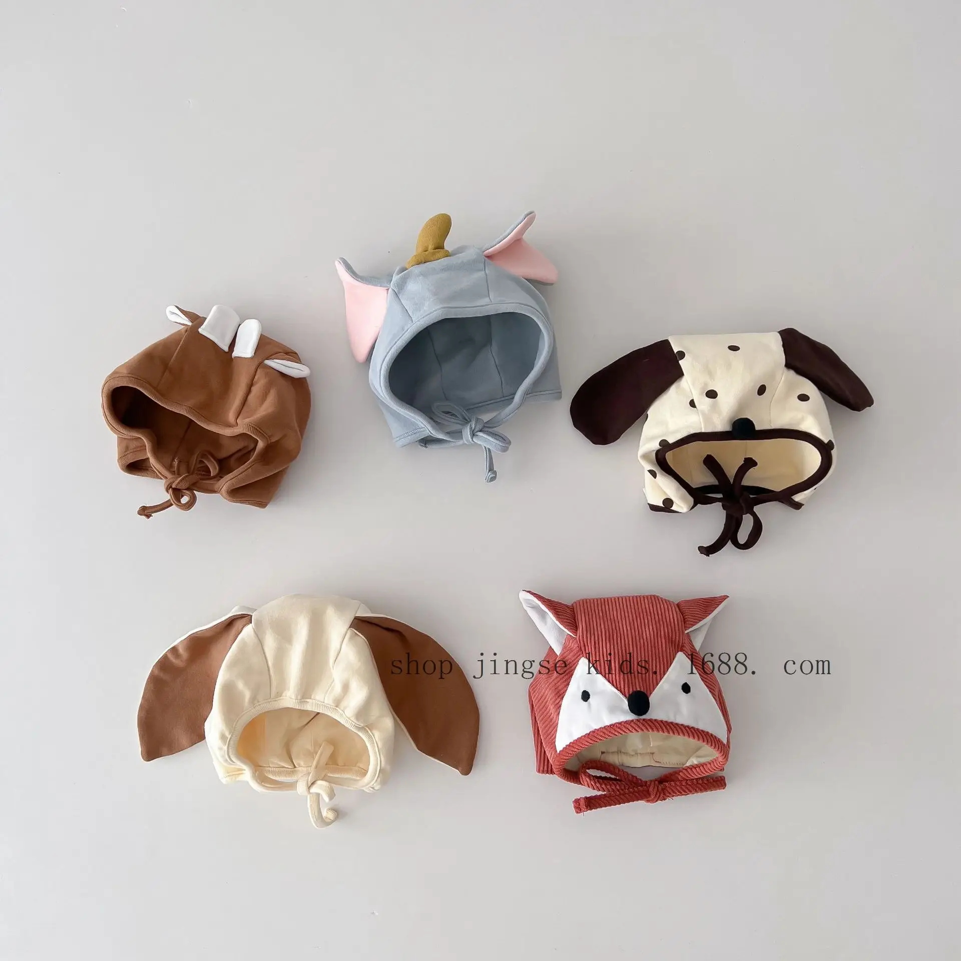 Newborn Baby Hat Cute Super Cute Male and Female Baby Spring and Autumn Cotton Pullover Cap Baby Ear Protection Cap