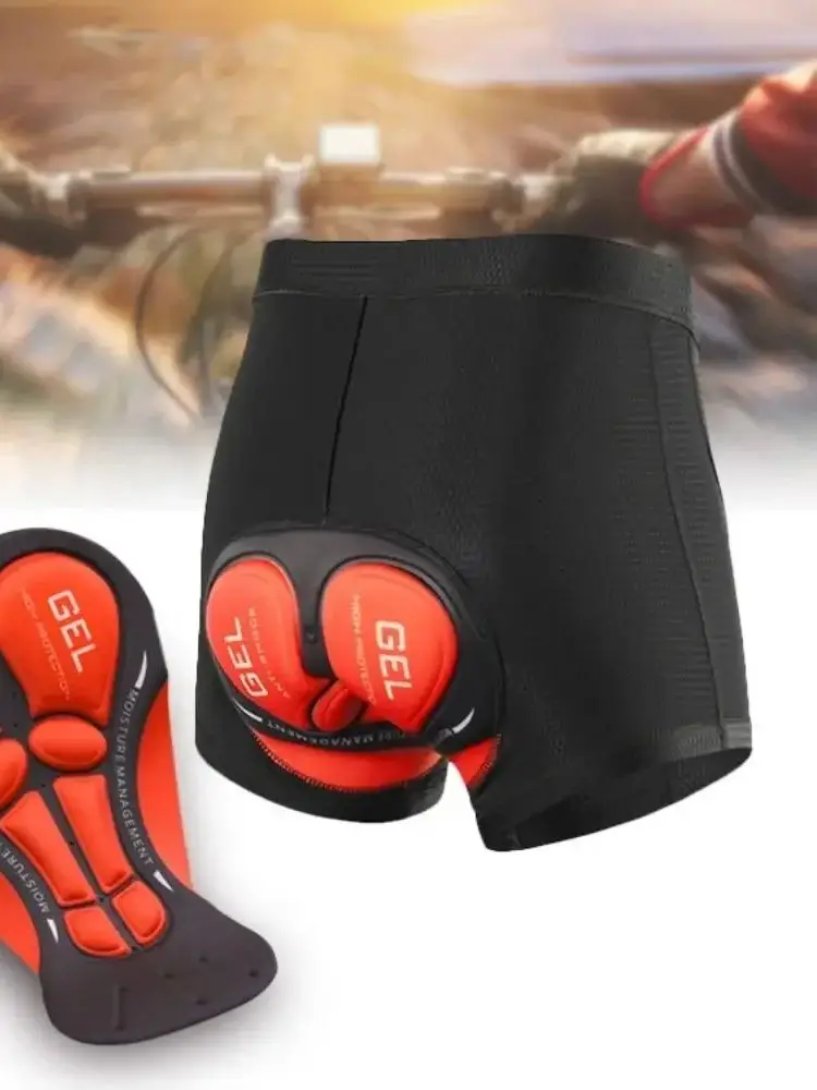 AliExpress NONE Breathable Cycling Shorts Men Cycling Underwear 5D Gel Pad Shockproof Bicycle Underpant MTB Road Bike Equipment Padded Shorts